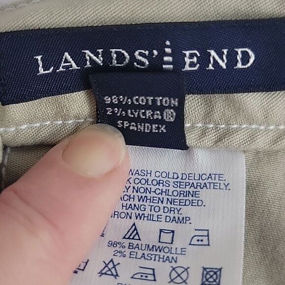 Lands End casual khaki pants Women's Size 8P - Picture 8 of 11